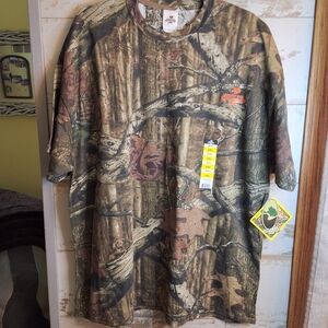 NWT Mossy Oak Camouflage Short Sleeve Tee 2XL Break Up Infinity
